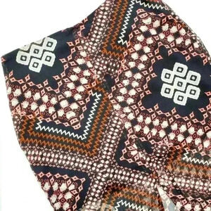 Express boho printed high slit midi skirt size small